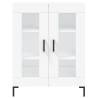 Stylish Highboard White 69.5x34x180 cm - Durable Storage Solution