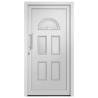 Front Door White 98x208 cm - Secure & Elegant Design