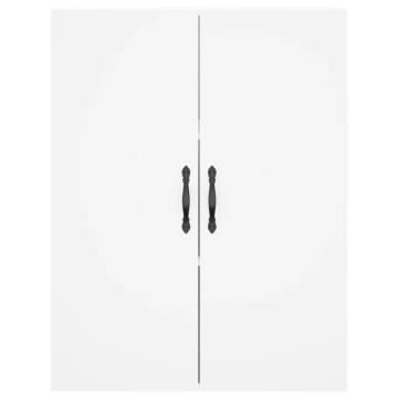 Stylish Highboard White 69.5x34x180 cm - Hipomarket