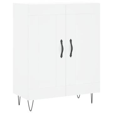 Stylish Highboard White 69.5x34x180 cm - Hipomarket