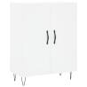 Stylish Highboard White 69.5x34x180 cm - Hipomarket