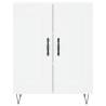 Stylish Highboard White 69.5x34x180 cm - Hipomarket