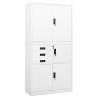 Office Cabinet White 90x40x180 cm Steel Colour white Quantity in Package 1 Number of 