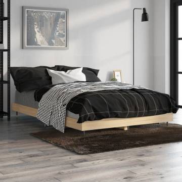 Sonoma Oak Bed Frame 120x190 cm - Small Double | Hipomarket