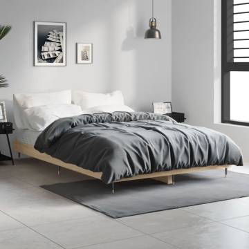 Sonoma Oak Bed Frame 120x190 cm - Small Double | Hipomarket