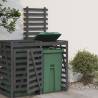 Wheelie Bin Storage Extension Grey Solid Wood Pine Colour grey pine Size 78 x 91.5 x 128.5 cm Number of bins 1 