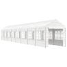 Gazebo with Roof White 17.84x2.28m - Durable Outdoor Shelter