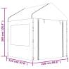 Gazebo with Roof White 17.84x2.28m - Durable Outdoor Shelter