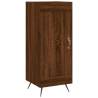 Stylish Highboard in Brown Oak - 34.5x34x180 cm Engineered Wood