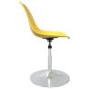 Swivel Dining Chairs 4 pcs Yellow PP - Modern Comfort & Style