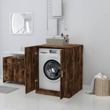 Washing Machine Cabinet Smoked Oak 71x71.5x91.5cm | Hipo Market