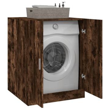 Washing Machine Cabinet Smoked Oak 71x71.5x91.5cm | Hipo Market