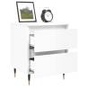 High Gloss White Bedside Cabinets - Elegant Storage Solution