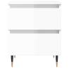 High Gloss White Bedside Cabinets - Elegant Storage Solution