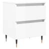 High Gloss White Bedside Cabinets - Elegant Storage Solution