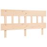 King Size Bed Frame with Headboard - Solid Wood Design