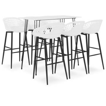 7 Piece Bar Set - Stylish White Design for Modern Homes