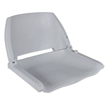 Foldable Boat Seats - 2 Pcs Grey with Backrest | HipoMarket