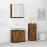 3 Piece Bathroom Cabinet Set Smoked Oak Engineered Wood Colour smoked oak Number of 3 