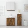 3 Piece Bathroom Cabinet Set | Smoked Oak | Stylish Storage