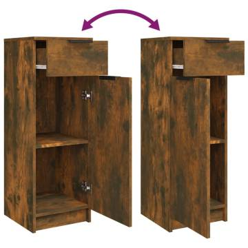 3 Piece Bathroom Cabinet Set | Smoked Oak | Stylish Storage