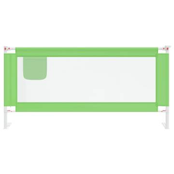 Toddler Safety Bed Rail Green - 190x25 cm Fabric | HipoMarket