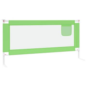 Toddler Safety Bed Rail Green - 190x25 cm Fabric | HipoMarket