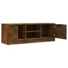 Stylish Smoked Oak TV Cabinet - 102x35x36.5 cm