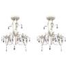 Elegant Crystal Pendant Ceiling Lamp Chandeliers - 2 pcs