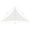 White Sunshade Sail 5x5x6 m - HDPE Outdoor Shelter