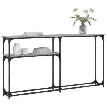 Stylish Grey Sonoma Console Table - 145x22.5cm - Hipo Market