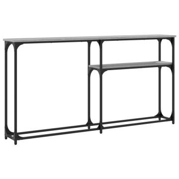 Stylish Grey Sonoma Console Table - 145x22.5cm - Hipo Market