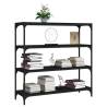 Stylish Black Book Cabinet - 100x33x100 cm | HipoMarket