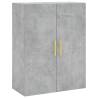 Wall Mounted Cabinets 2 pcs Concrete Grey | Hipomarket