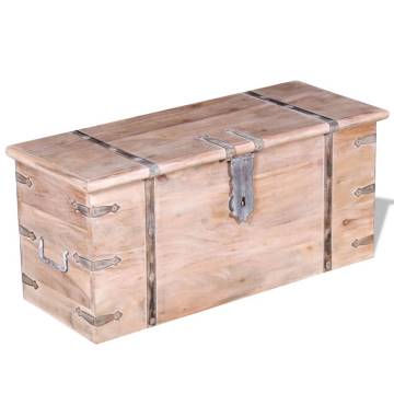 Two Piece Acacia Wood Storage Chest Set - Unique & Stylish