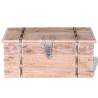 Two Piece Acacia Wood Storage Chest Set - Unique & Stylish