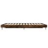 Bed Frame Smoked Oak 140x190 cm - Stylish & Durable Design