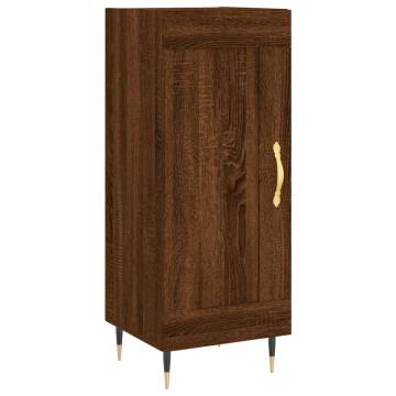 Stylish Highboard Brown Oak - 34.5x34x180 cm | HipoMarket