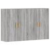 Grey Sonoma Wall Mounted Cabinets - 2 pcs | HipoMarket UK