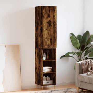 Highboard Smoked Oak - Stylish Storage Solution | Hipo Market