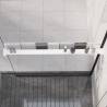 Shower Shelf for Walk-in Shower Wall White 100 cm Aluminium Colour white Size 100 cm 