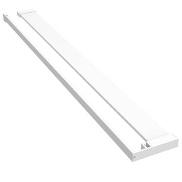 Durable White Aluminium Shower Shelf for Walk-in Shower - 100cm