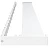 Durable White Aluminium Shower Shelf for Walk-in Shower - 100cm