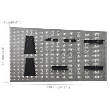 Workbench with Wall Panels & Cabinet - Heavy-Duty Storage Solution