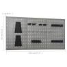 Workbench with Wall Panels & Cabinet - Heavy-Duty Storage Solution