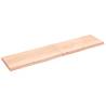 Wall Shelf 220x50 cm | Untreated Solid Oak Wood - Hipo Market