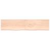 Wall Shelf 220x50 cm | Untreated Solid Oak Wood - Hipo Market