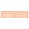 Wall Shelf 220x50 cm | Untreated Solid Oak Wood - Hipo Market