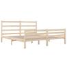 Solid Wood Pine Bed Frame 140x190 cm - Classic & Durable