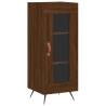 Stylish Highboard in Brown Oak - Engineered Wood | HiPoMarket